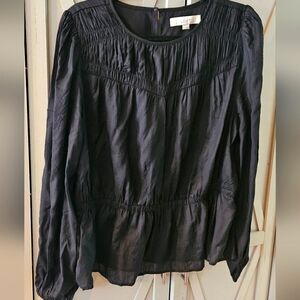 LOFT Women's Elegant Black Blouse
